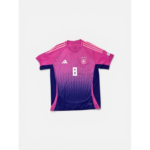 Adidas Germany Away Jersey #8 Kroos EURO 2024 Ροζ Ποδοσφαιρική Φανέλα